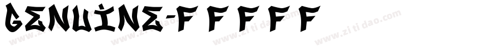 Genuine字体转换