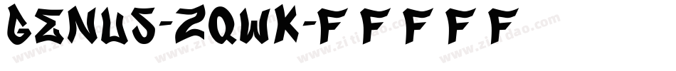 Genus-ZqWK字体转换