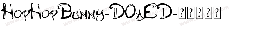 HopHopBunny-DOaED字体转换