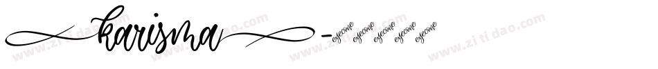 (karisma)字体转换