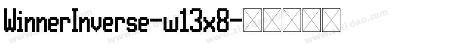 WinnerInverse-w13x8字体转换