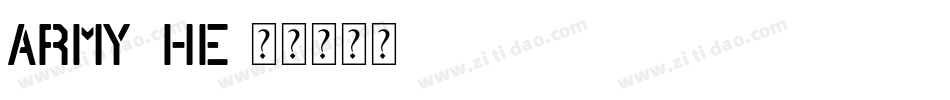 ARMY_HE字体转换