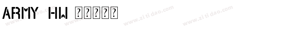 army_hw字体转换