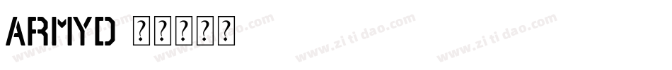 armyd字体转换