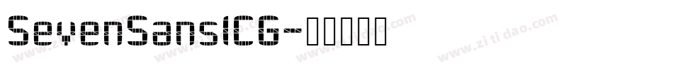 SevenSansICG字体转换