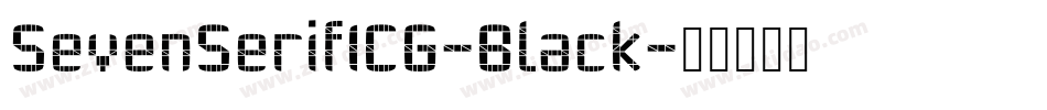 SevenSerifICG-Black字体转换