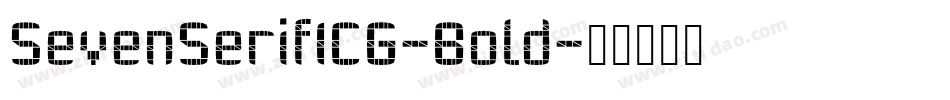 SevenSerifICG-Bold字体转换