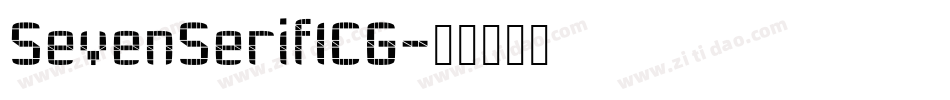 SevenSerifICG字体转换