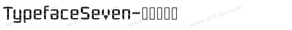 TypefaceSeven字体转换