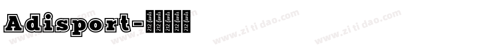 Adisport字体转换
