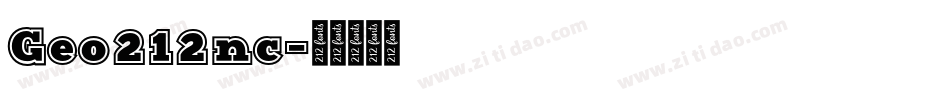 Geo212nc字体转换