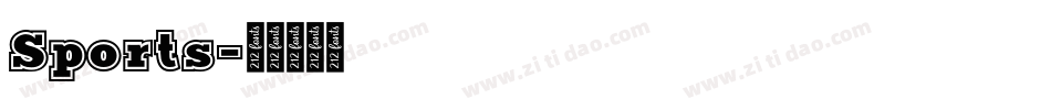 Sports字体转换