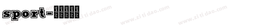 sport字体转换