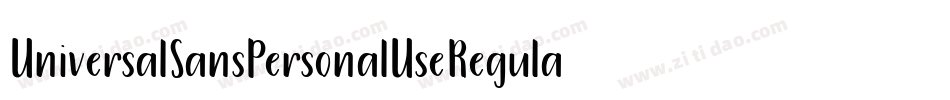 UniversalSansPersonalUseRegular-jOP9字体转换 UniversalSansPersonalUseRegular-jOP9字体转换