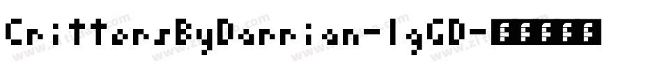 CrittersByDarrian-lgGD字体转换