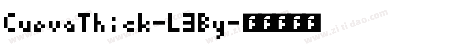 CuevaThick-L3By字体转换