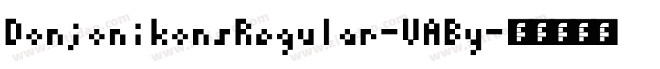 DonjonikonsRegular-VABy字体转换