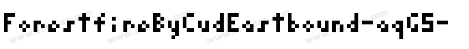 ForestfireByCudEastbound-aqG5字体转换