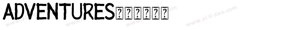ADVENTURES字体转换