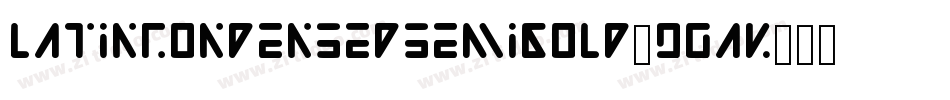 LatincondensedSemibold-96AK字体转换