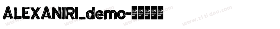 ALEXANIRI_demo字体转换