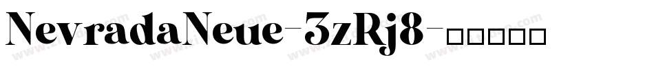 NevradaNeue-3zRj8字体转换