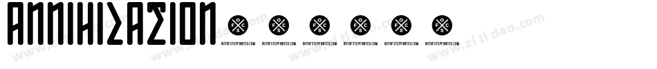 ANNIHILATION字体转换