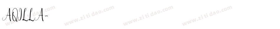 AQILLA字体转换