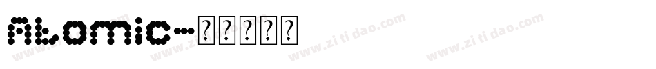 Atomic字体转换