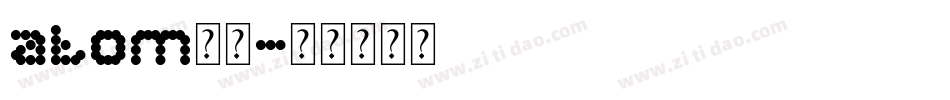 atom字库字体转换