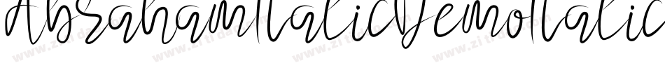 AbrahamItalicDemoItalic-51yMG字体转换