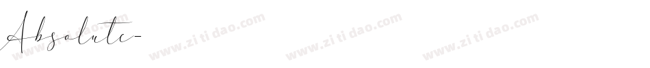 Absolute字体转换