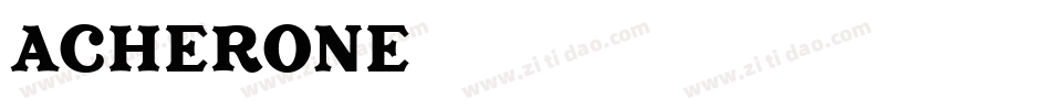 Acherone字体转换