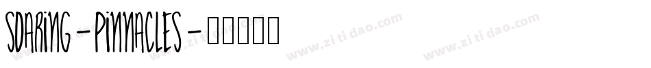 soaring-pinnacles字体转换
