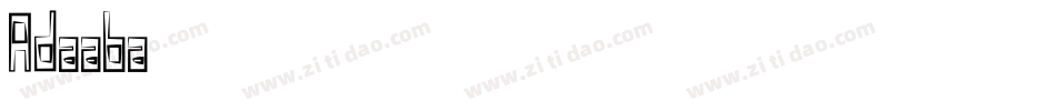 Adaaba字体转换
