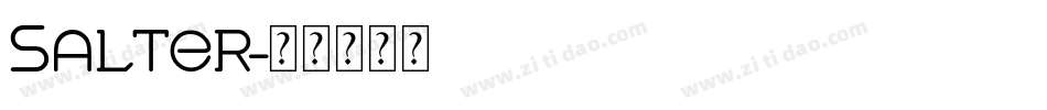 Salter字体转换