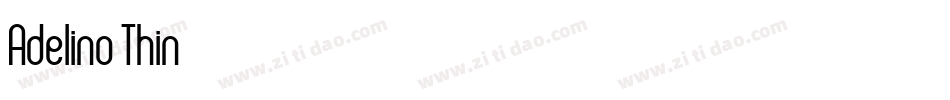 Adelino-Thin字体转换