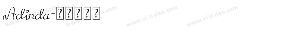 Adinda字体转换