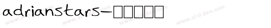 adrianstars字体转换