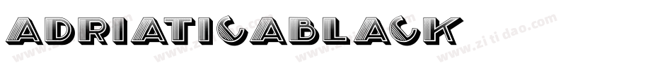 AdriaticaBlack字体转换