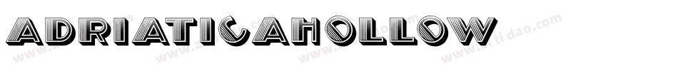 AdriaticaHollow字体转换