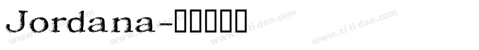 Jordana字体转换