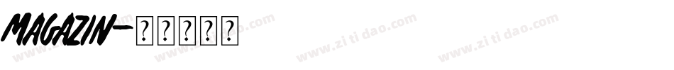 Magazin字体转换