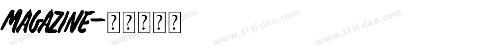 Magazine字体转换
