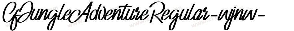 CfJungleAdventureRegular-wjnw字体转换