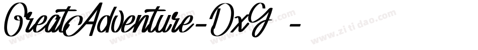 GreatAdventure-DxY9字体转换