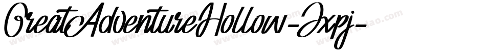 GreatAdventureHollow-Jxpj字体转换