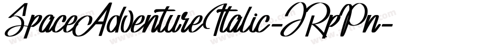 SpaceAdventureItalic-JRpPn字体转换