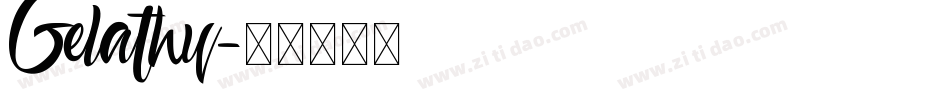 Gelathy字体转换