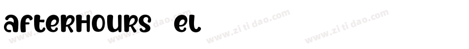 AfterHours-2El字体转换